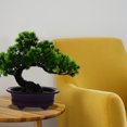 thumbnail image 3 of Planta en maceta de pino artificial Potted Bonsai Home Office Mesa Planta Decoración, 3 of 6
