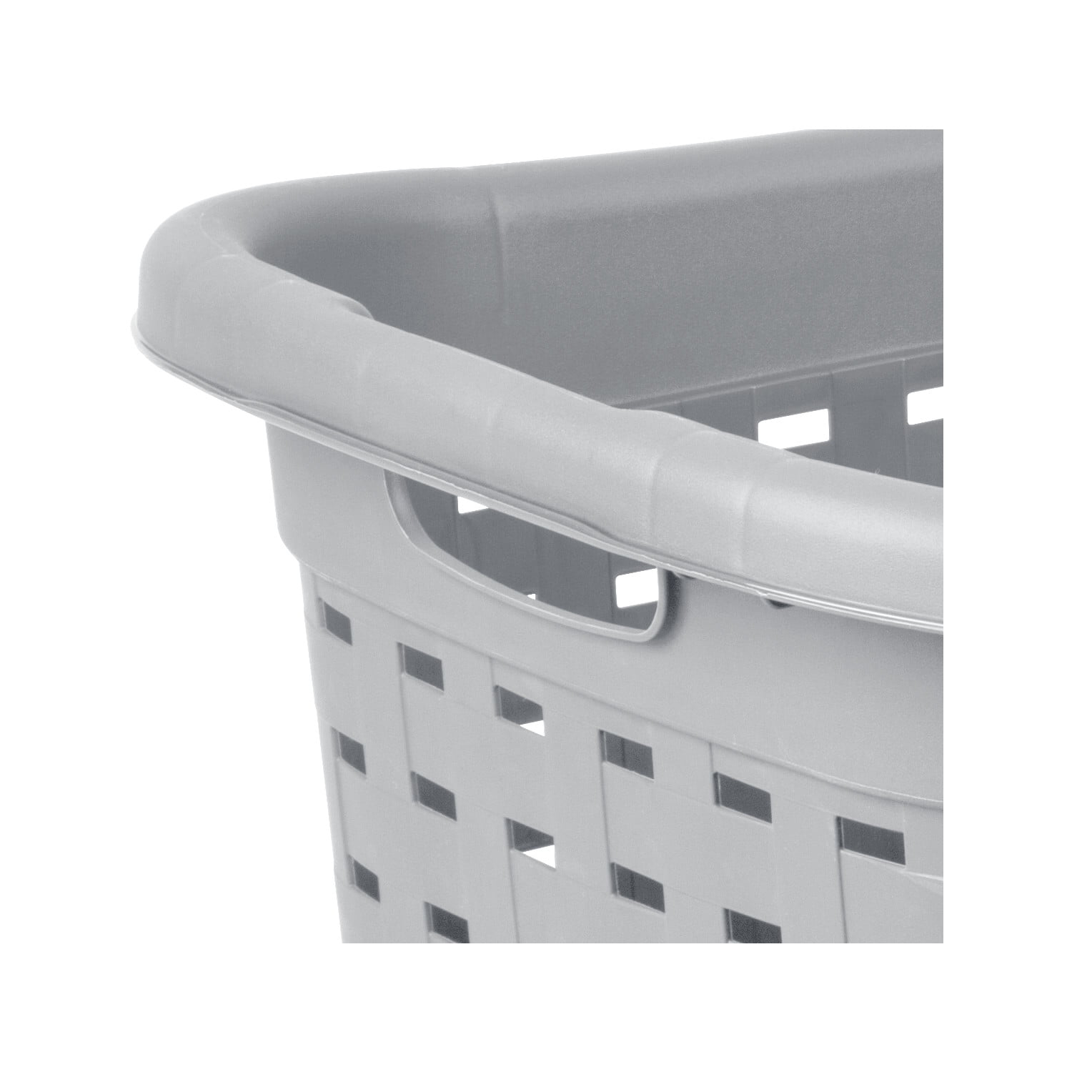 Sterilite 12756A06 Weave Laundry Basket, 26 in., Cement Color