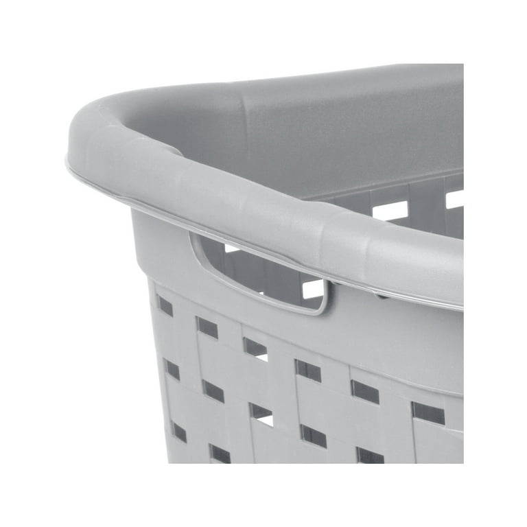Sterilite 12756A06 Weave Laundry Basket, 26 in., Cement Color
