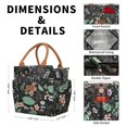 thumbnail image 2 of Bolsa de almuerzo Joymee Green Leaf con aislamiento reutilizable para mujer, 2 of 7