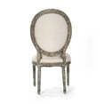 thumbnail image 2 of Zentique 40" Beige and Brown Distressed Finish Medallion Side Chair, 2 of 2