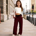 thumbnail image 2 of YOUYEDIAN Girls Wide Leg Sweatpants Casual Versatile Athletic Pants, 2 of 5