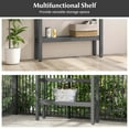 thumbnail image 6 of Costway 48" Outdoor Bar Table with Storage Shelf & Adjustable Foot Pads for Hot Tub Gray, 6 of 10