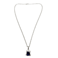 thumbnail image 4 of COLLAR DE RANA AZUL DE PLATA Y ZIRCONIA, 4 of 4