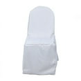 thumbnail image 3 of Balsa Circle 6 Silver Solid Polyester Banquet Chair Covers Slipcovers Party Linens, 3 of 8