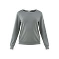 thumbnail image 5 of Avia Women's and Women's Plus Twist Back Top with Long Sleeves, Sizes XS-4X, 5 of 5