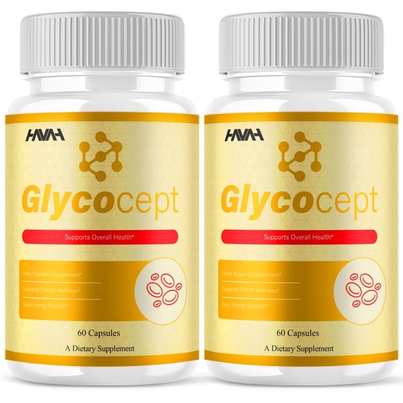 (2 Pack) GlycoCept Blood Support Capsules, Glyco Cept Advanced Formula Support (120 Capsules)