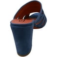 thumbnail image 3 of Santoni Talon en Cuir Bleu Marnie pour Femme - 7 M, 3 of 3