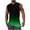 Green, variant on ZCFZJW Men's Muscle Tank Tops Quick Dry Tie Dye Gradient Print Summer Workout Gym Tanks Casual Sleeveless Beach Holiday Vacation T Shirts Green S