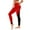 Red, variant on Leggings for Women Gradient Color High Waist Butt Lifting Yoga Full Length Pants Workout Running Leggings (2XL, Black 1)