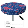 thumbnail image 4 of Disketp Chicken and Rooster Funda Redonda para Taburete, Funda de Cojín para Silla de Bar Suave y Elástica-14 inch, 4 of 7