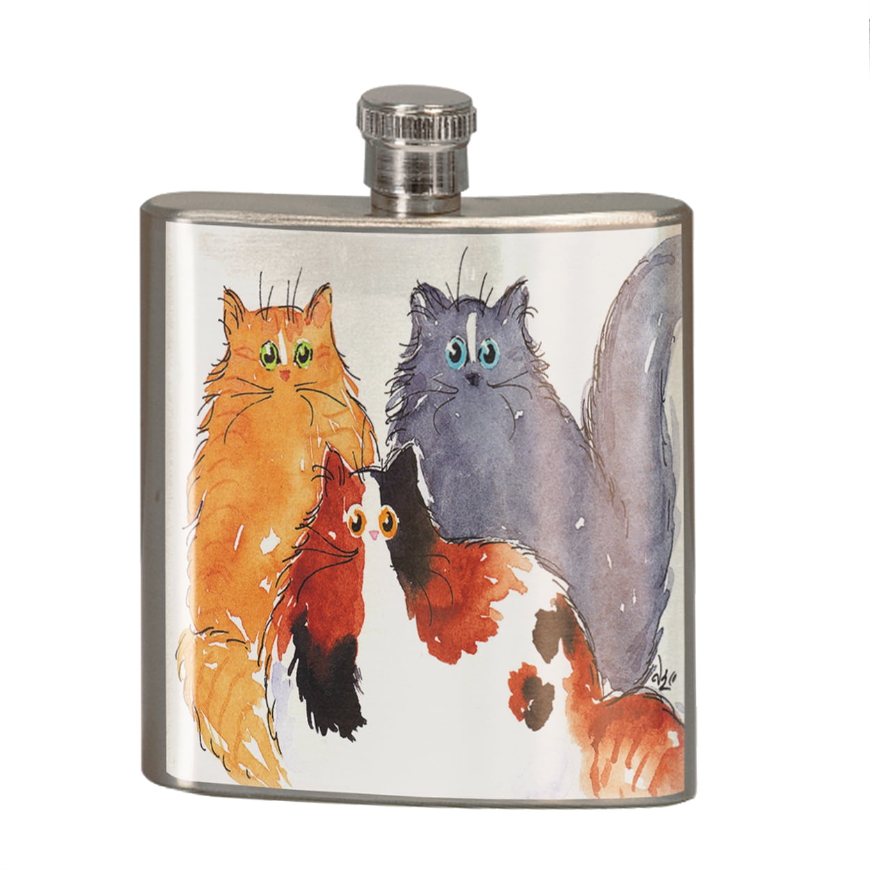 cat flask purse