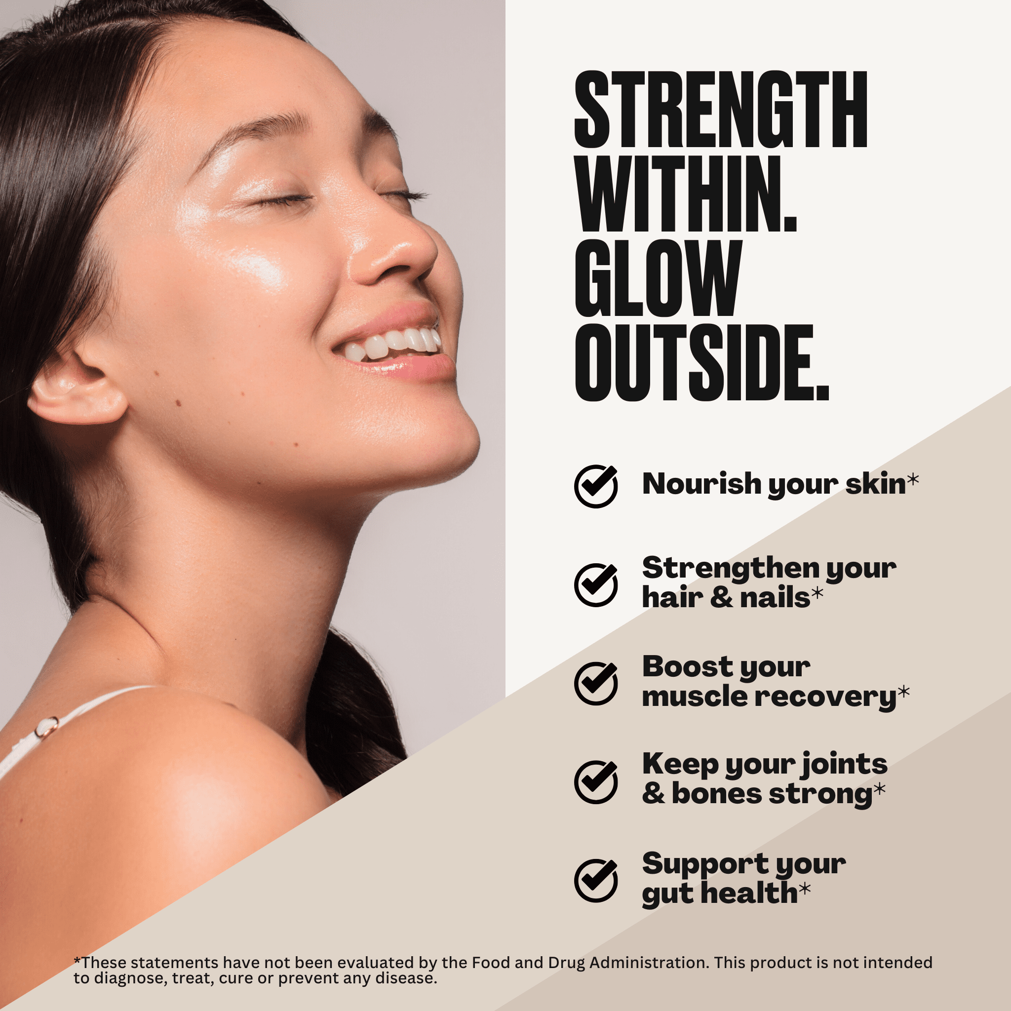 Uppermost Collagen Peptides Powder, Grass-fed & Pastured-raised, Hydrolyzed Type 1 & 3, Unflavored, 30 Servings