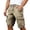 Khaki, variant on XEGLSBU Men Cargo Shorts Relaxed Fit Summer Solid Button Front Casual Shorts for Big & Tall Breathable Comfortable Daily Wear Light Gray Size M