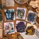 thumbnail image 5 of Pegatinas de mariposas con flores y cuenta de mano del Museo de Historia Natural Bolsa de pegatinas retro para niños con cuenta de mano, 5 of 5