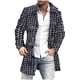 thumbnail image 1 of Puntoco Chaqueta Gruesa Con Bolsillos Y Estampado De Cuello Abotonado Y Manga Larga Para Hombre, 1 of 6