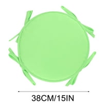 PHIGZNT Round Outdoor Chair Cushions, Waterproof Memory Foam Bistro Patio Furniture Cushions 15" x 15", Black, 1 Pack for Home Garden Furniture Decoration