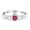 Ruby CZ, variant on Claddagh Heart Promise Ring Ruby CZ 925 Sterling Silver Size 1