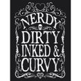 thumbnail image 3 of Grindstore - Camiseta premium modelo Nerdy Dirty Inked & Curvy para mujer señora (Negro), 3 of 3