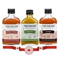 thumbnail image 1 of Firecracker Pepper Sauce The Trinity Trio - 3 Pack Set - Includes Authentic Trinidadian 200ml,  Lime & Garlic 200ml, Bazodee  200ml, 1 of 13