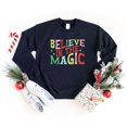 thumbnail image 2 of Believe In The Magic Colorful Sweatshirt Color: True Navy Size: SMALL, 2 of 3