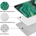 thumbnail image 5 of Green Marble Color Flow Pattern Bathroom Rugs Sets 3 Piece,Toilet Cover Set,Absorbent Non Slip Bathroom Mats Sets with U-Shaped Contour Rug Toilet Rug Set, 5 of 5