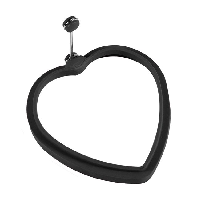 Molde de silicona para tortillas y panqueques con forma de corazón redondo Molde para huevos escalfados