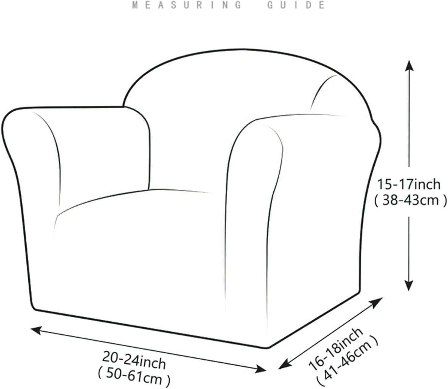 CHUNTIAN Toddler Chair Covers Kids Arm Chair Covers Stretch Kids Armchair Covers Jacquard Toddler Couch Cover Soft Mini Sofa Covers for Kids Fold Out Sofa Home Protection Cover,11