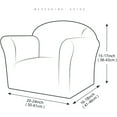 thumbnail image 4 of CHUNTIAN Toddler Chair Covers Kids Arm Chair Covers Stretch Kids Armchair Covers Jacquard Toddler Couch Cover Soft Mini Sofa Covers for Kids Fold Out Sofa Home Protection Cover,11, 4 of 5