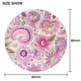 thumbnail image 6 of Pioneer Flower Floral Print Pattern Round Tablecloth 60"x60",Wrinkle Wipeable Table Cloth for Kitchen Dining Room Picnic Patio Party, 6 of 6