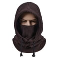 thumbnail image 1 of Generic Windproof Fleece Neck Gaiter for Outdoor Sports - Cycling, Skiing, Running - Coffee Color, One-Size Fits All, 1 of 6