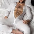 thumbnail image 4 of Pyjama de Nuit pour Hommes - Blanc Parfait, 4 of 5
