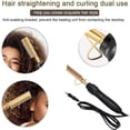 thumbnail image 5 of Peine caliente eléctrico, rizador de pelo portátil de viaje, peine caliente multifuncional para alisar el cabello, rizador estático para rulos, 5 of 5