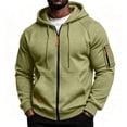 thumbnail image 2 of IAJDKMEK Men's Multi-Pocket Zip Up Hoodie - Lightweight Jacket for Sports, also Works as a Cozy Sweatshirt for Everyday Wear, Travel Friendly, 2 of 9