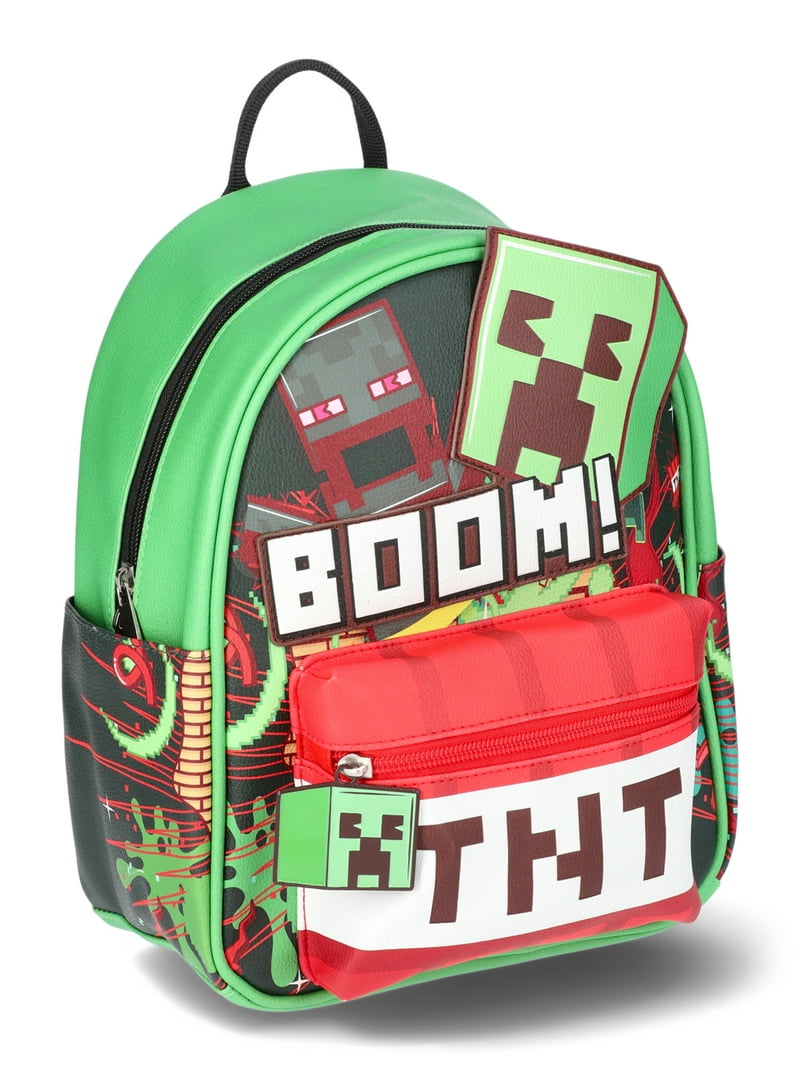 Minecraft Explosion TNT Women's Mini Backpack, Green - Walmart.com