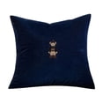 thumbnail image 5 of MYUNNIL Embroidered Bear Throw Pillow Cover, 18 x 18" Soft Cute Bear Pattern Decorative Cushion Cover with Hidden Zipper, Durable Vintage Home Decorationn for Sofa Bedroom, Blue, 5 of 5