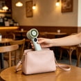thumbnail image 4 of Aufmer Portable Travel Essential USB Charging Handheld Fan Mini Cooling Device With LED Digital Screen Display Ideal For Outdoor Travel Office Indoor Daily Use(with Cable×1), 4 of 6