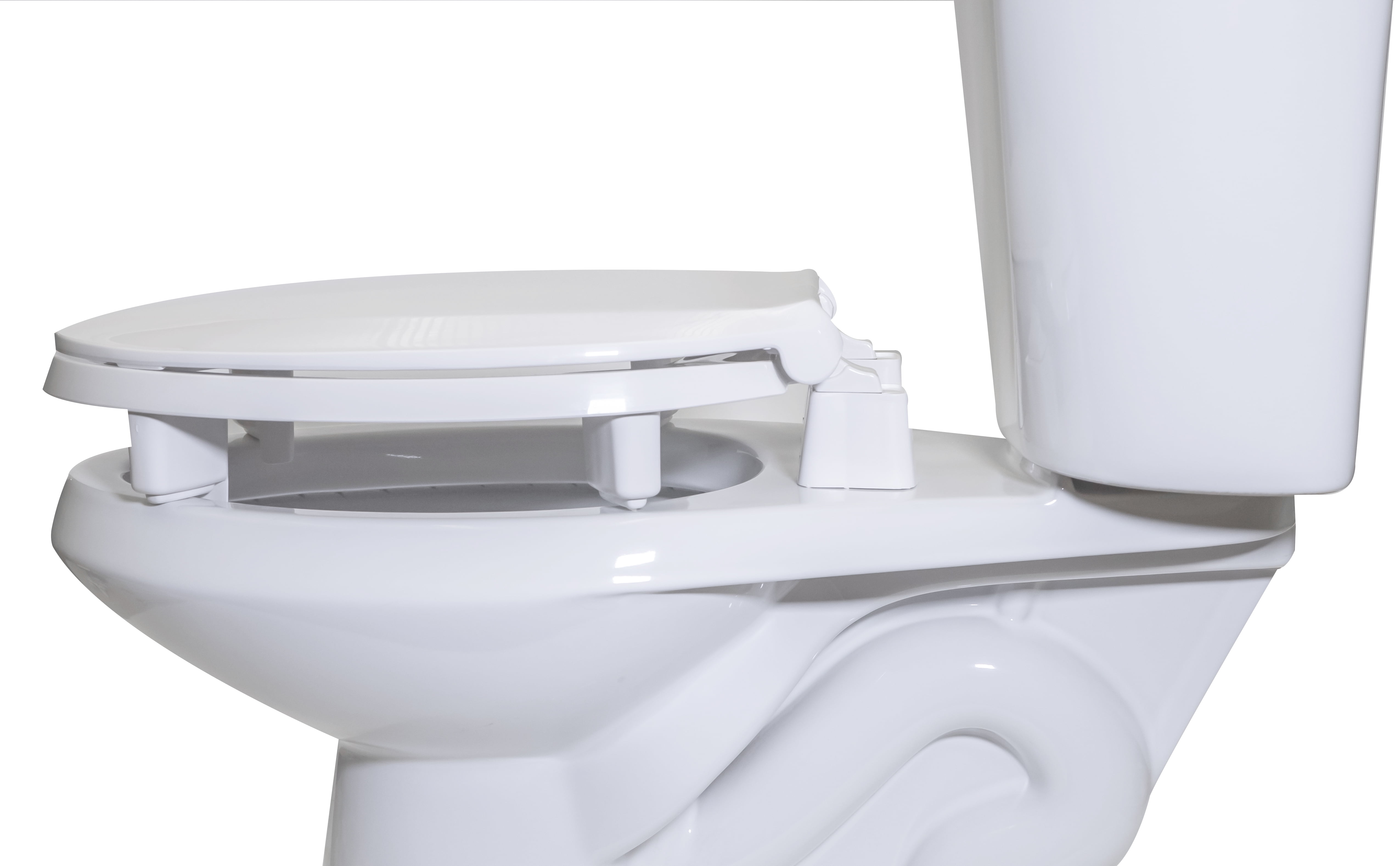 CENTOCO GR3L800STS-001 Toilet Seat, With Cover, Plastic, Elongated, White