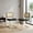Black, variant on Set of 2 Black Faux Leather Rattan Dining Chairs with Chrome Legs