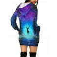 thumbnail image 3 of DYMADE Women Digital Print Hooded Casual Top, 3 of 5