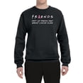 thumbnail image 2 of Don't Let Friends Alone Awareness Unisex Crewneck Graphic Sweatshirt, Black, Small, 2 of 3