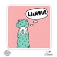 thumbnail image 1 of Llamour Llama Cute - 5" Vinyl Sticker - For Car Laptop I-Pad - Waterproof Decal, 1 of 1