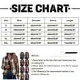 thumbnail image 3 of Women Shirts Casual Zip Up Flannel Plaid Jackets Long Sleeve Baggy Outwear Coat Fall Pockets Jacket,Red Women Shirts L, 3 of 4