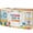 Red, Blue, Green, variant on School Celebrations Cabinet Curtains for Shelves, Modern School Stationery Cheerful Privacy Curtain for Closet Self Adhesive, Dust-Proof Drapes for Closet Storage Room Classroom Doorway, 32"W x 55"L