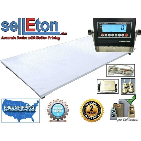 NEW 5' x 8' / (60" x 96") Industrial Floor Scale & LED or LCD display 20k x 5lb