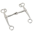 thumbnail image 1 of Horse Snaffle Bit, Horse Mouth Bit Practical Sturdy Wear Resistant 125mm Stainless Steel Reliable For Training, 1 of 8