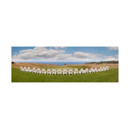 Trademark Fine Art Monte Nagler Arcadia Bluff Panorama Arcadia Michigan Canvas Wall Art - 10x32
