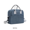 thumbnail image 4 of Naiovety El bolso portátil del almuerzo aisló el totalizador más fresco para el envase de comida termal de la lona durable de las comidas en Organizadores de utensilios de cocina Azul marino, 4 of 6