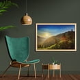 thumbnail image 2 of Appalachian Wall Art with Frame, Outdoor Scene Photo of Sunset at Newfound Gap in the Smoky Mountains, Printed Fabric Poster for Bathroom Living Room, 35" x 23", Multicolor, by Ambesonne, 2 of 2
