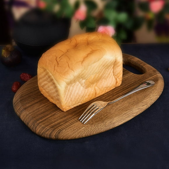 Wooden Cutting Board with Handle 14.17*10.83in Two-Sided Chopping Block